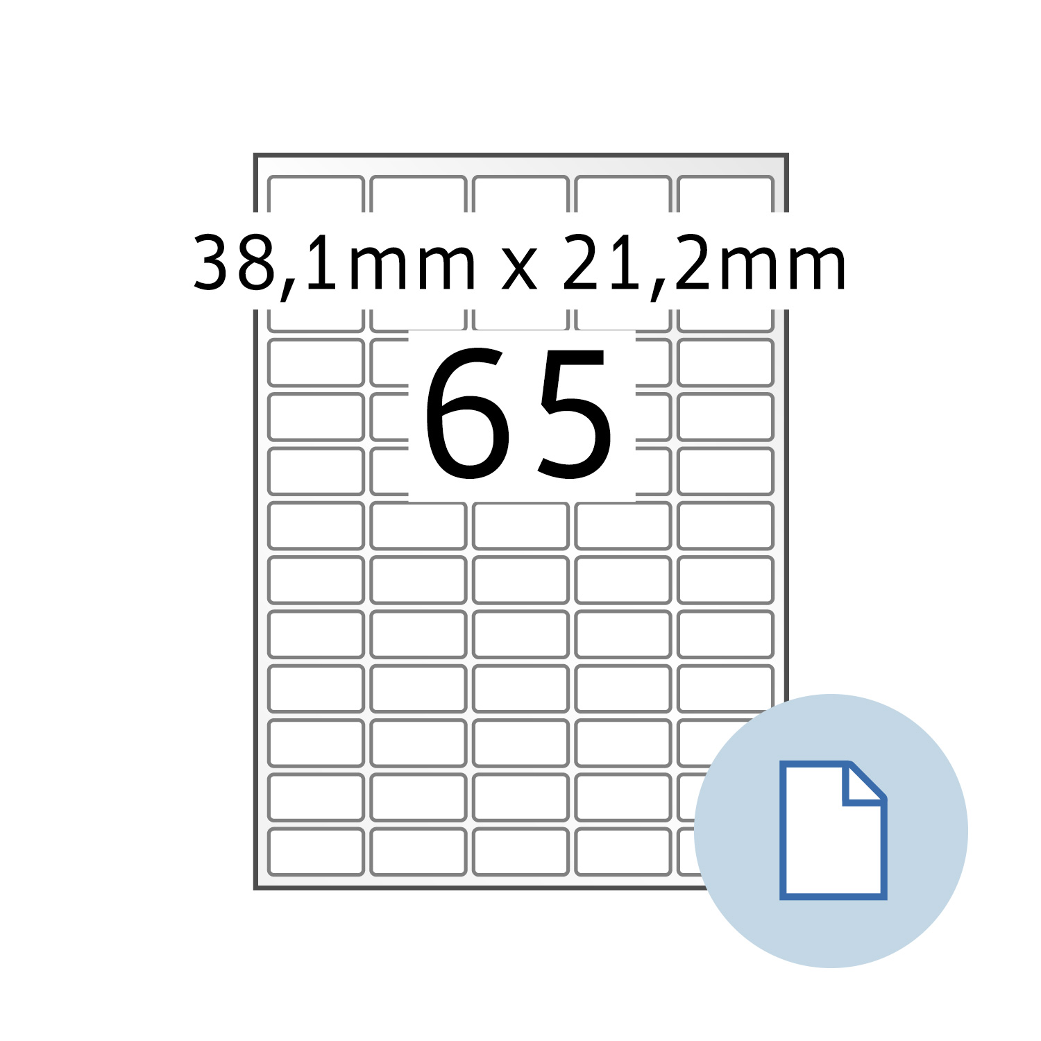 Data-Print, A23 weiss, verschiedene Etikettengrössen Throughout Label Template 21 Per Sheet Word