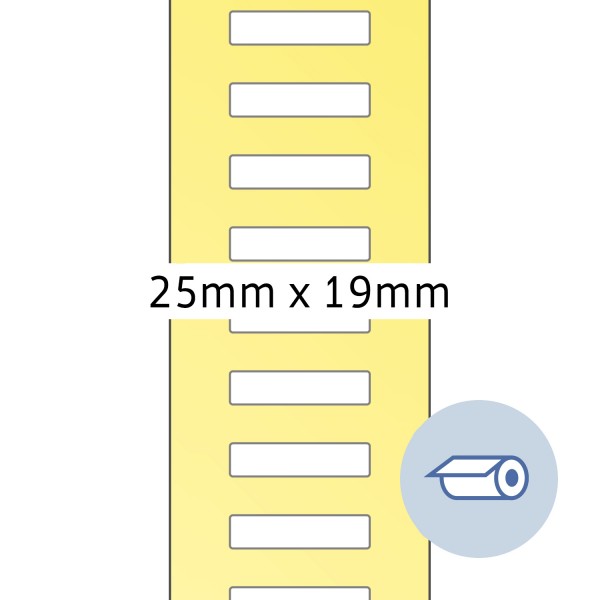 HERMA Rollen-Etiketten, Thermotransfer, 25 x 19 mm, weiß seidenmatt