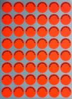 Haftetikett 32 mm rund, "Sonderpreis" Leuchtrot A4 Haftetikett 32 mm rund, "Sonderpreis" Leuchtrot A4