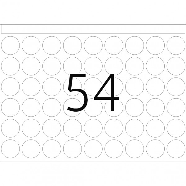 DP 1 Druckerpackung, weiß, 16 mm Ø