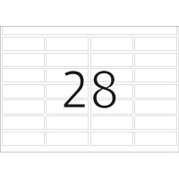 DP 1 Druckerpackung, weiß 13 x 40 mm DP 1 Druckerpackung, weiß 13 x 40 mm