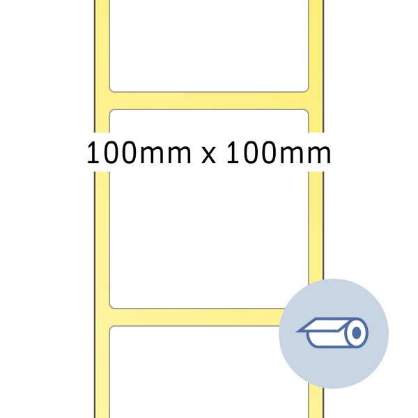 HERMA Rollen-Etiketten, Thermotransfer, 100 x 100 mm, weiß seidenmatt