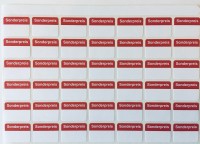 Preisetikett "Sonderpreis", 22 x 16 mm, ohne Preiseindruck Preisetikett "Sonderpreis", 22 x 16 mm, ohne Preiseindruck