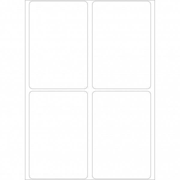 Herma Büropackung, weiß, 50 x 75 mm, permanent haftend