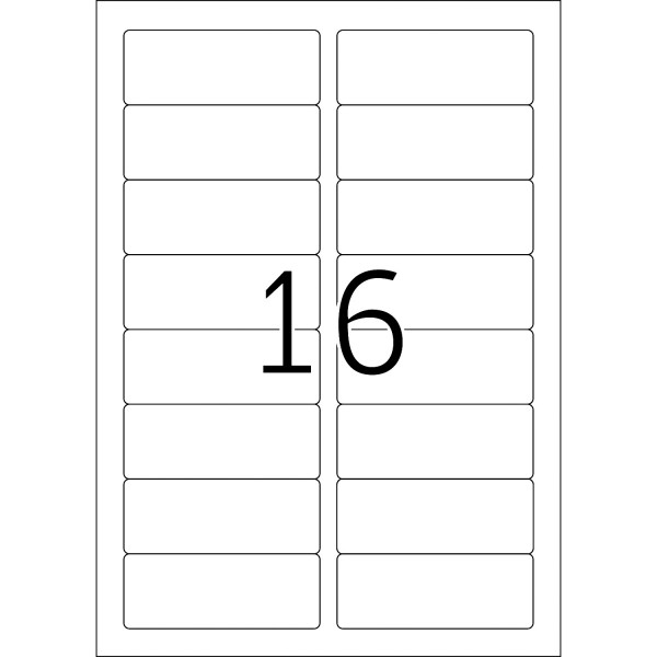 HERMA Etiketten, A4 - 88,9 x 33,8 mm, 100 Blatt, weiß