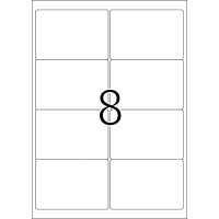 HERMA Etiketten, A4 - 99,1 x 67,7 mm, 80 Blatt, naturweiß, Recyclingpapier HERMA Etiketten, A4 - 99,1 x 67,7 mm, 80 Blatt, naturweiß, Recyclingpapier